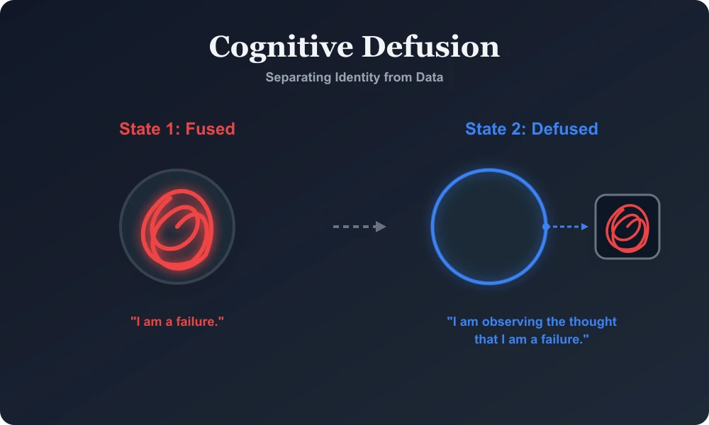 Cognitive Defusion: Shifting from Identity to Data